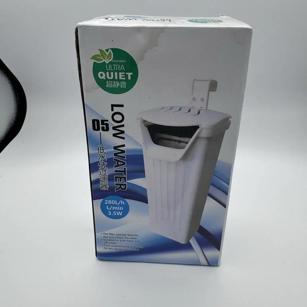 Aquarium Filter(3.5W), Fish Tank Filter, Turtle Tank Filter, Low-Water Filter